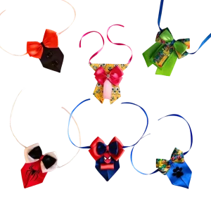 Pack de 6 Corbatas Lazos Artesanales Premium para Mascotas
